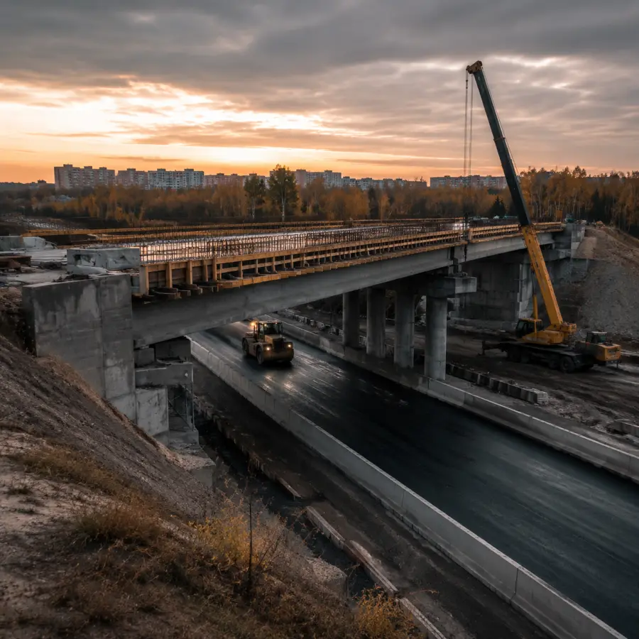 Путепровод через железную дорогу