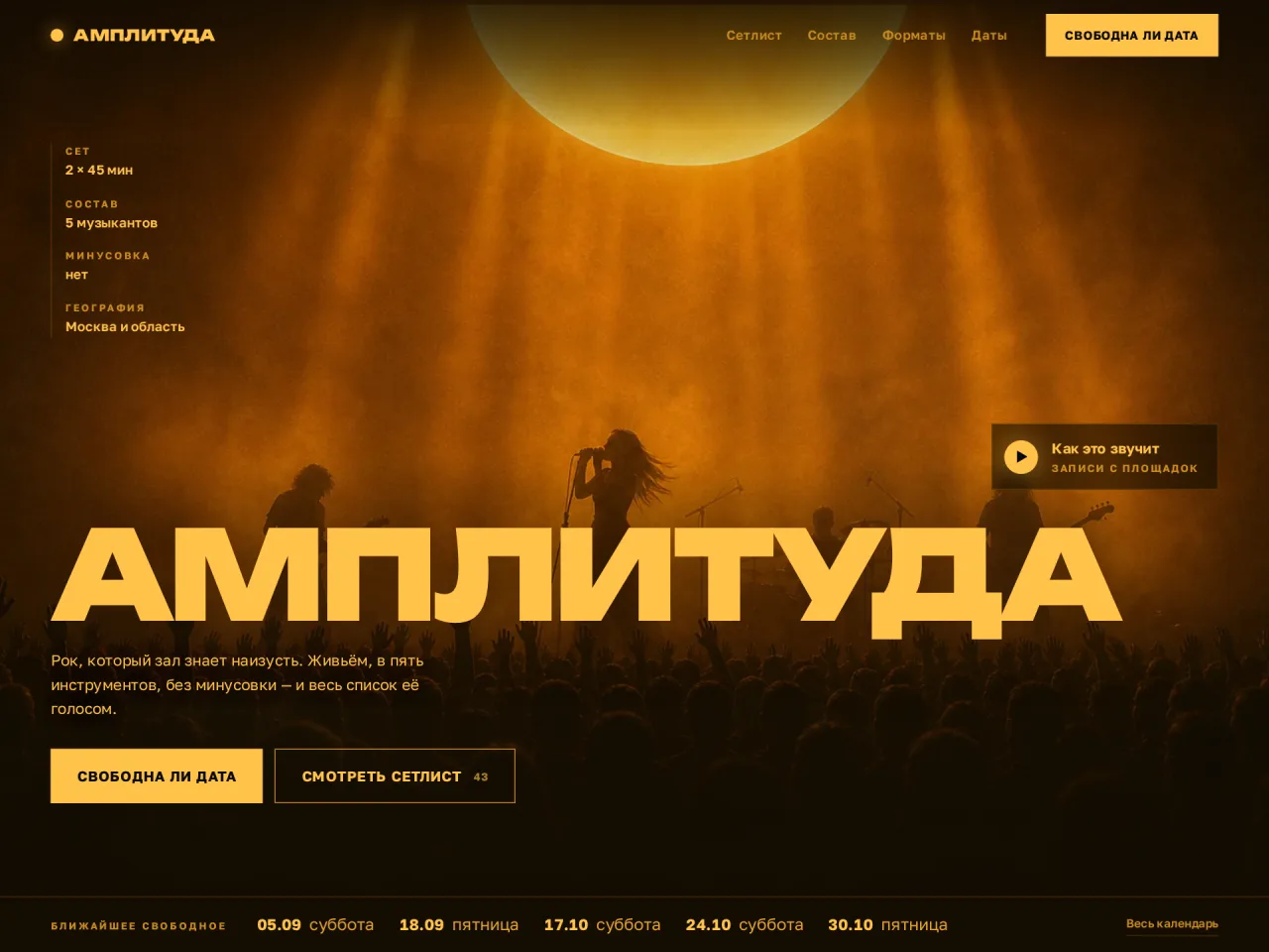 Кавер-группа «Амплитуда»
